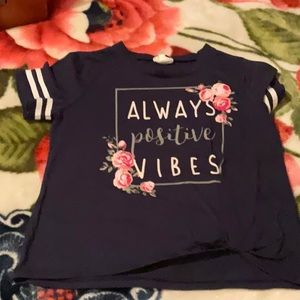 Navy blue girls shirt